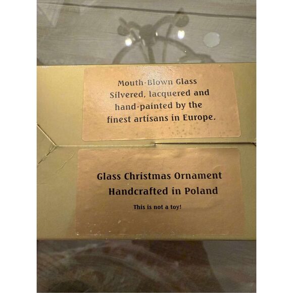 New Mouth Blown Glass Christmas Ornament - Picture 3 of 3